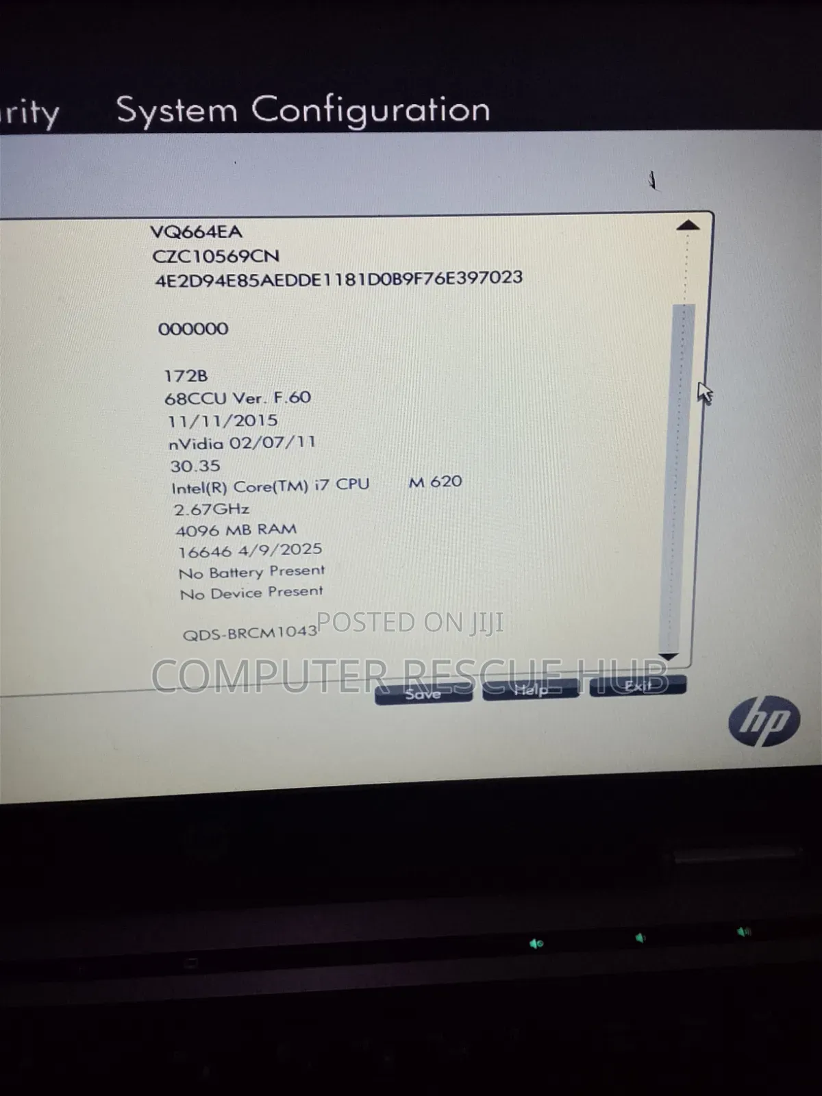 Laptop HP EliteBook 8440P 4GB Intel Core i7 HDD 320GB