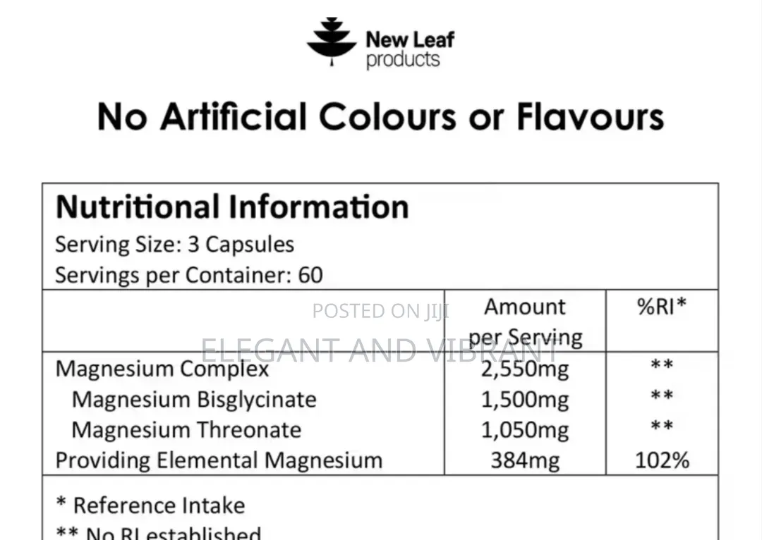 Magnesium Theonate Complex With Added Glycinate 180 Capsules