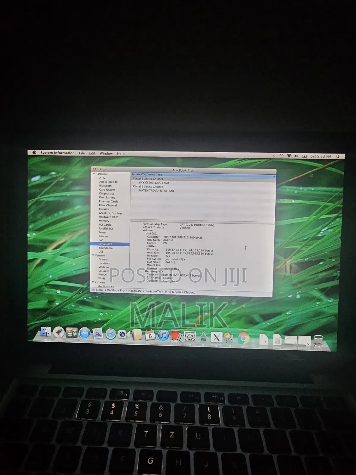 Laptop Apple MacBook Pro 2011 4GB Intel Core i5 SSD 128GB