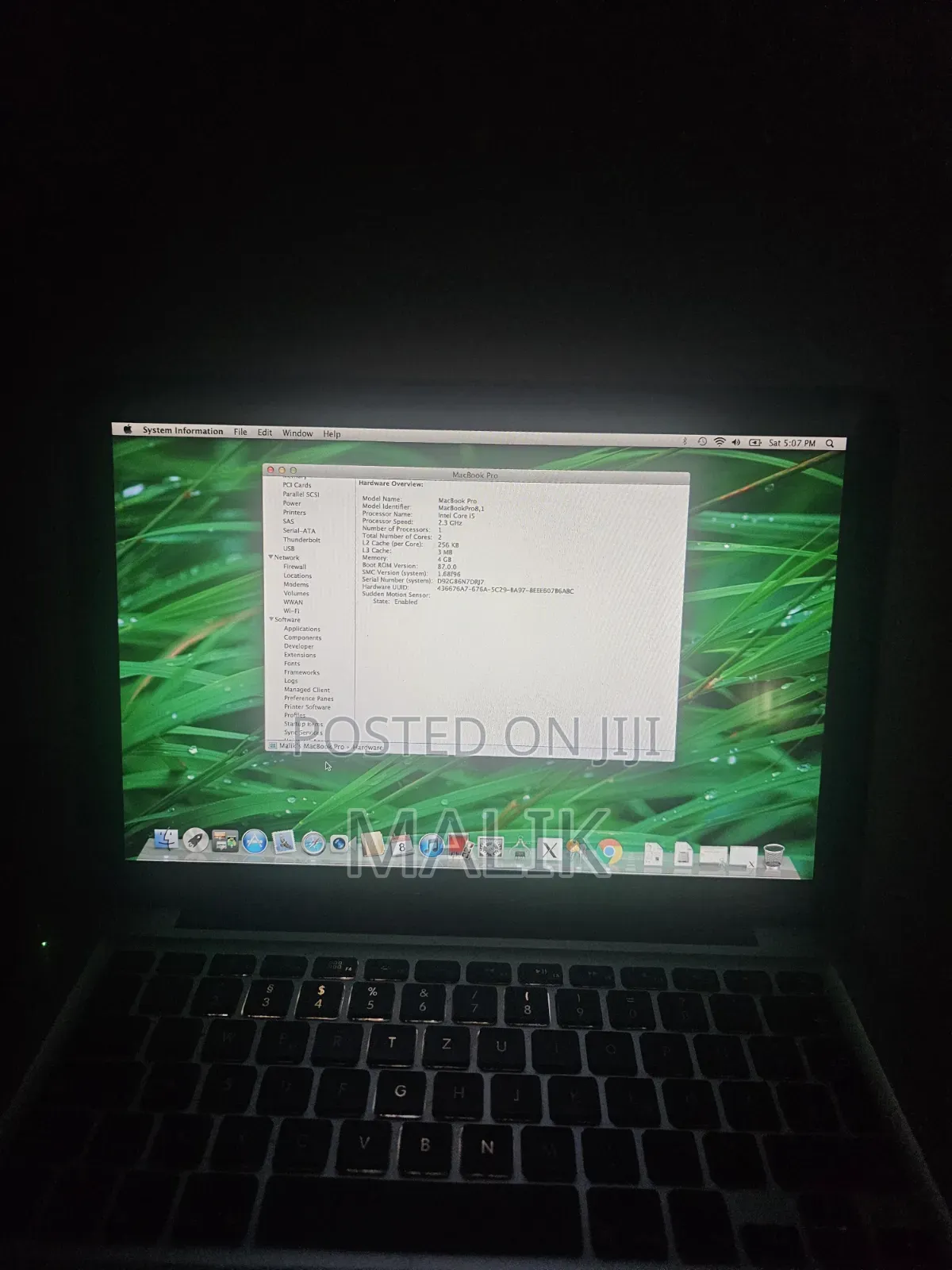 Laptop Apple MacBook Pro 2011 4GB Intel Core i5 SSD 128GB