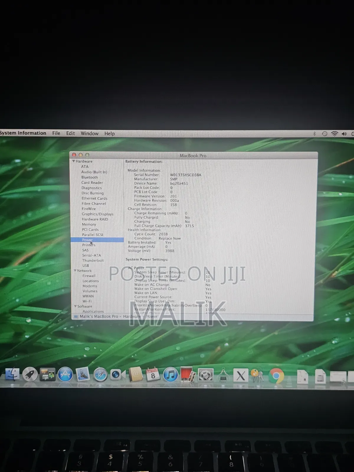 Laptop Apple MacBook Pro 2011 4GB Intel Core i5 SSD 128GB