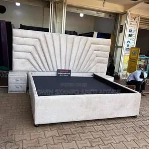 Queen Size Bed Frame and Throws Available