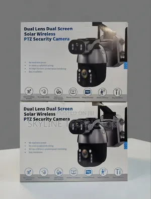 Solid Ubox 4G Dual Lens Quality CCTV Camera With Dual Solar Panels.