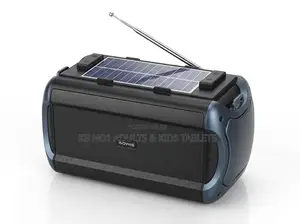 Portable Solar Wireless Speaker –16W Loud FM Radio, Bluetooth, USB/TF