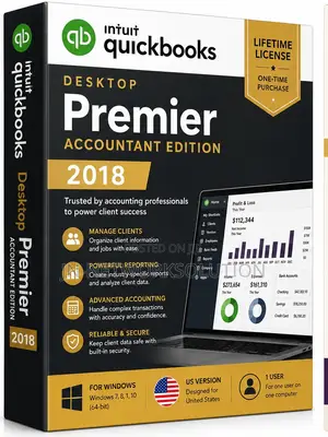 Intuit QuickBooks Desktop Premier Accountant Edition 2018 Lifetime