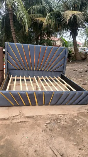 Queen Size Bed Frame and Throws Available