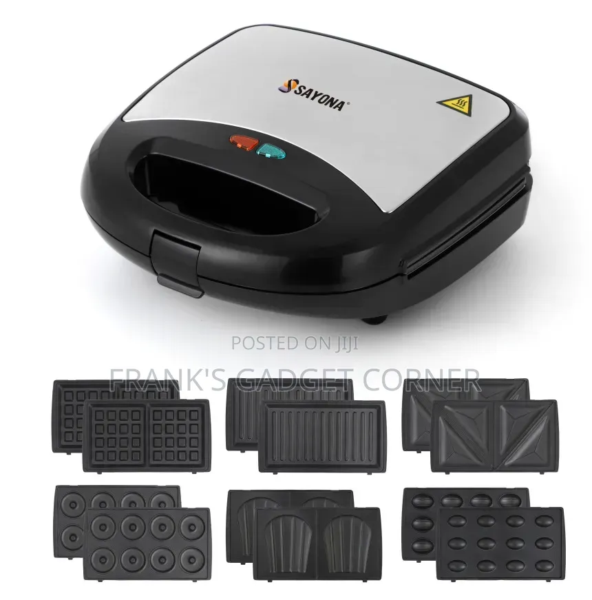 SAYONA 6-in-1 Sandwich Maker