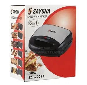 SAYONA 6-in-1 Sandwich Maker