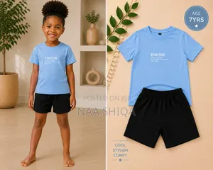 7yrs- 2 Piece Kids Clothing Set- Unisex