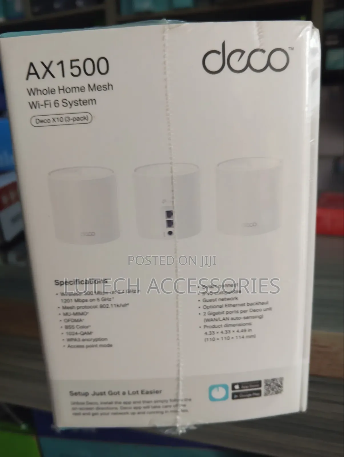 Tp Link Deco AX1500 Whole Home Mesh Wi-Fi 6 System/ Deco X10