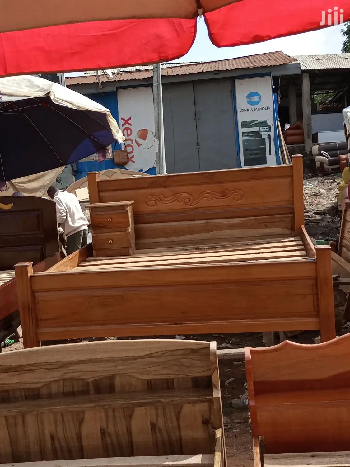 All Wood Queen Size Bed