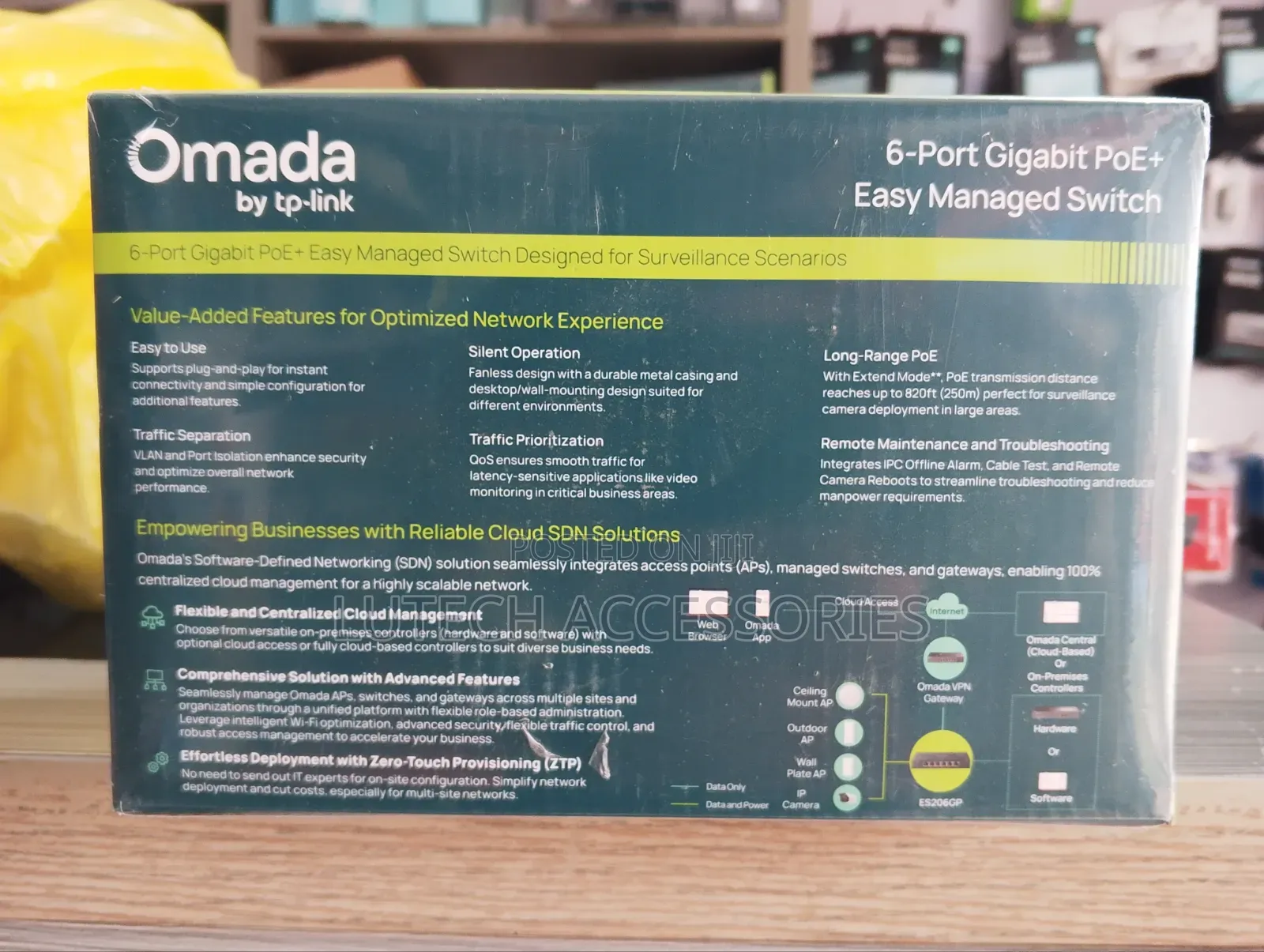 Tp Link Omada 6port POE+ Switch/Agile ES206GP