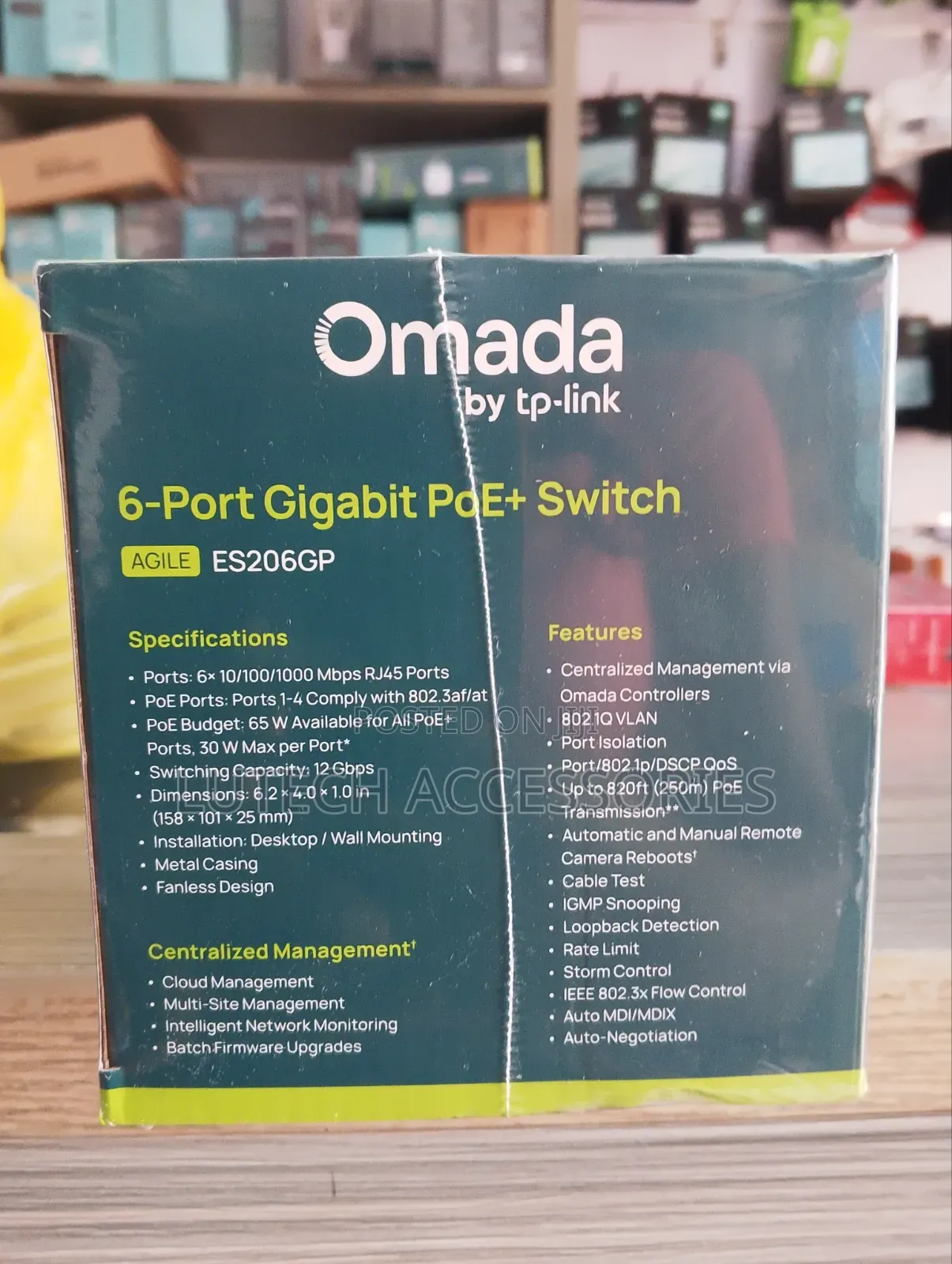 Tp Link Omada 6port POE+ Switch/Agile ES206GP