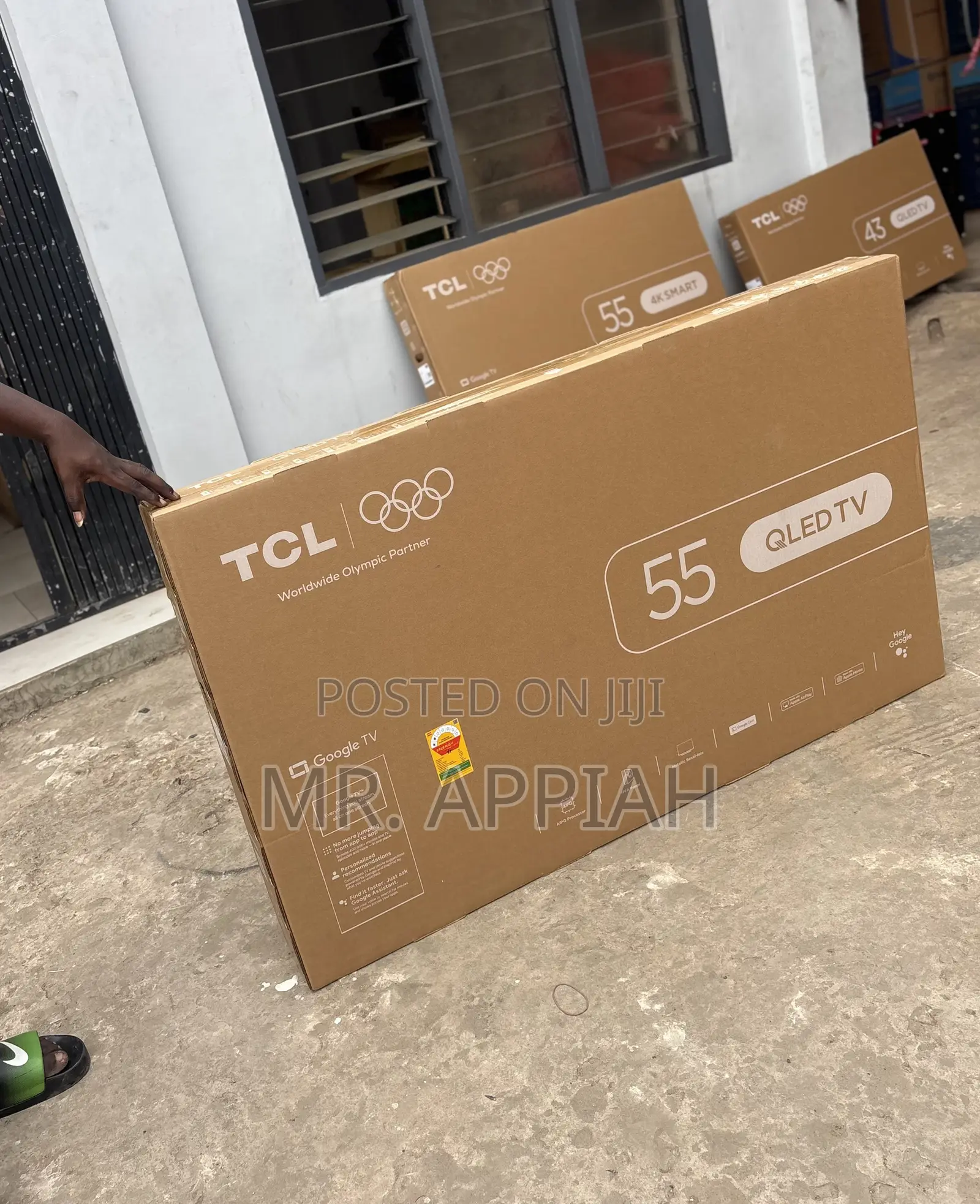 Classic TCL 55” Qled Smart Screen Television(Black)2025 Model.