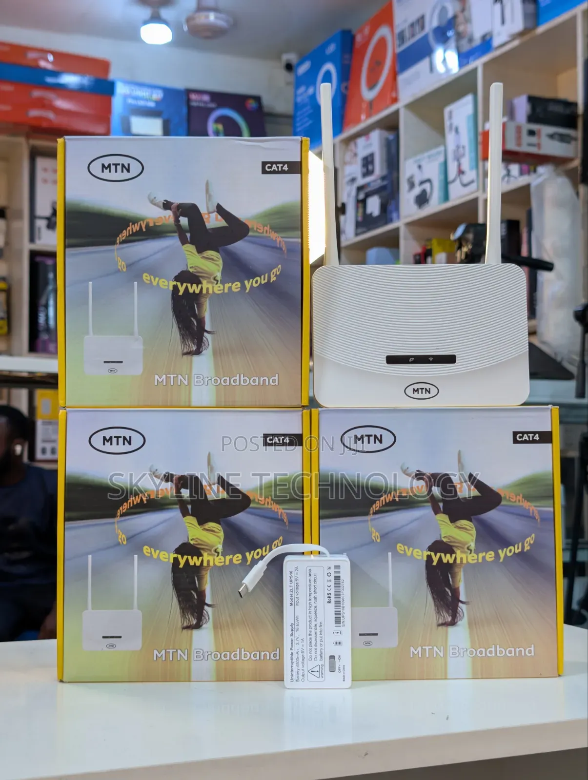 New Cat 4 Broadband Universal Power Bank MTN Router.