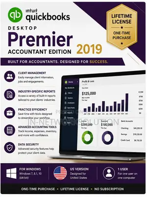 Intuit QuickBooks Desktop Premier Accountant Edition 2019 Lifetime