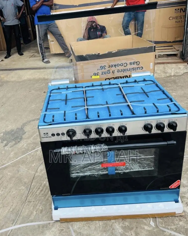 Shop Nasco 5 Gas Burner With Oven Grill(Black) 