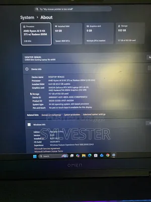 New Laptop HP Omen 16 64GB AMD Ryzen 9 SSD 1T