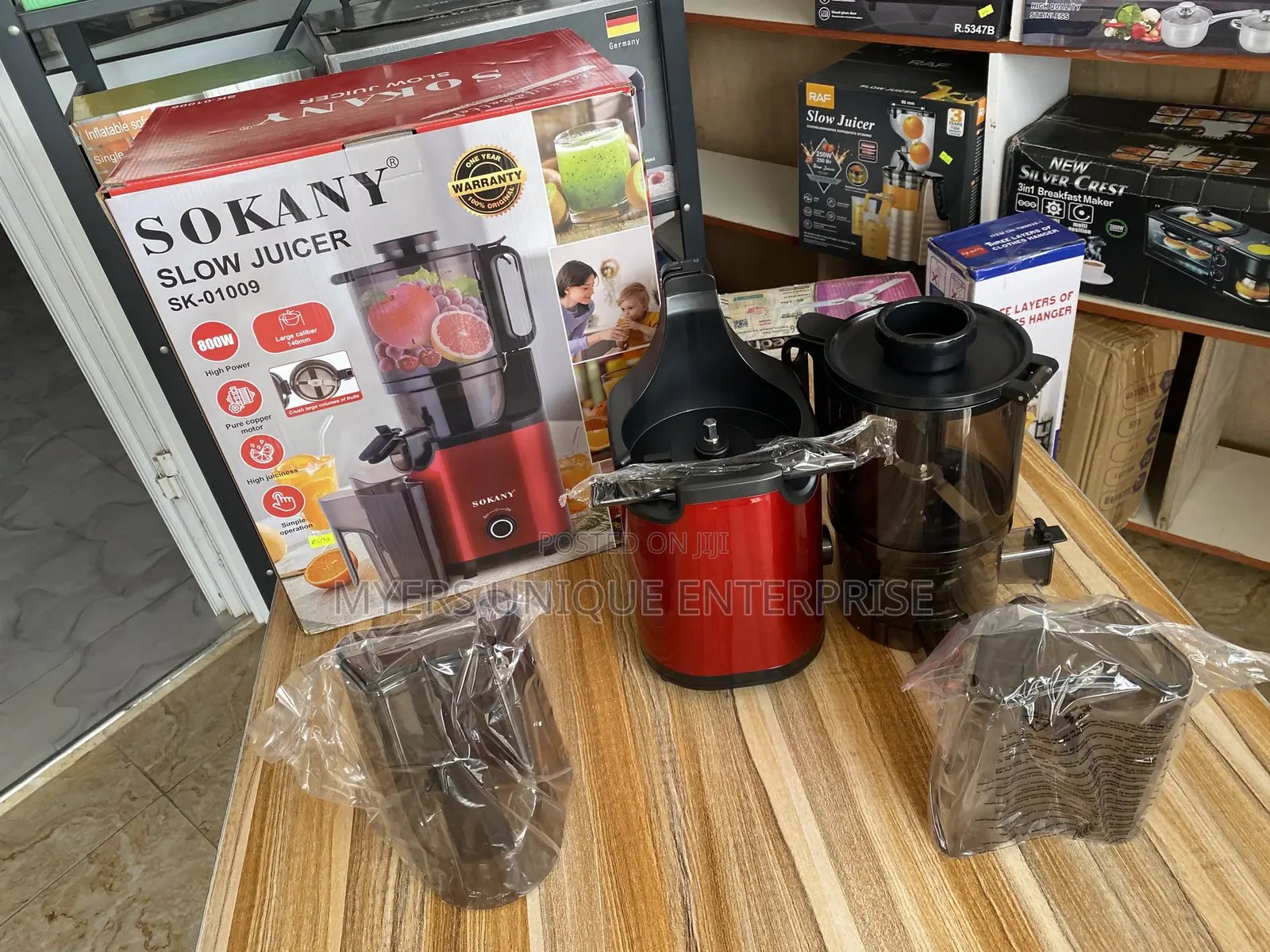 Easy Clean Slow Juicer With Copper Motor (Sokany)
