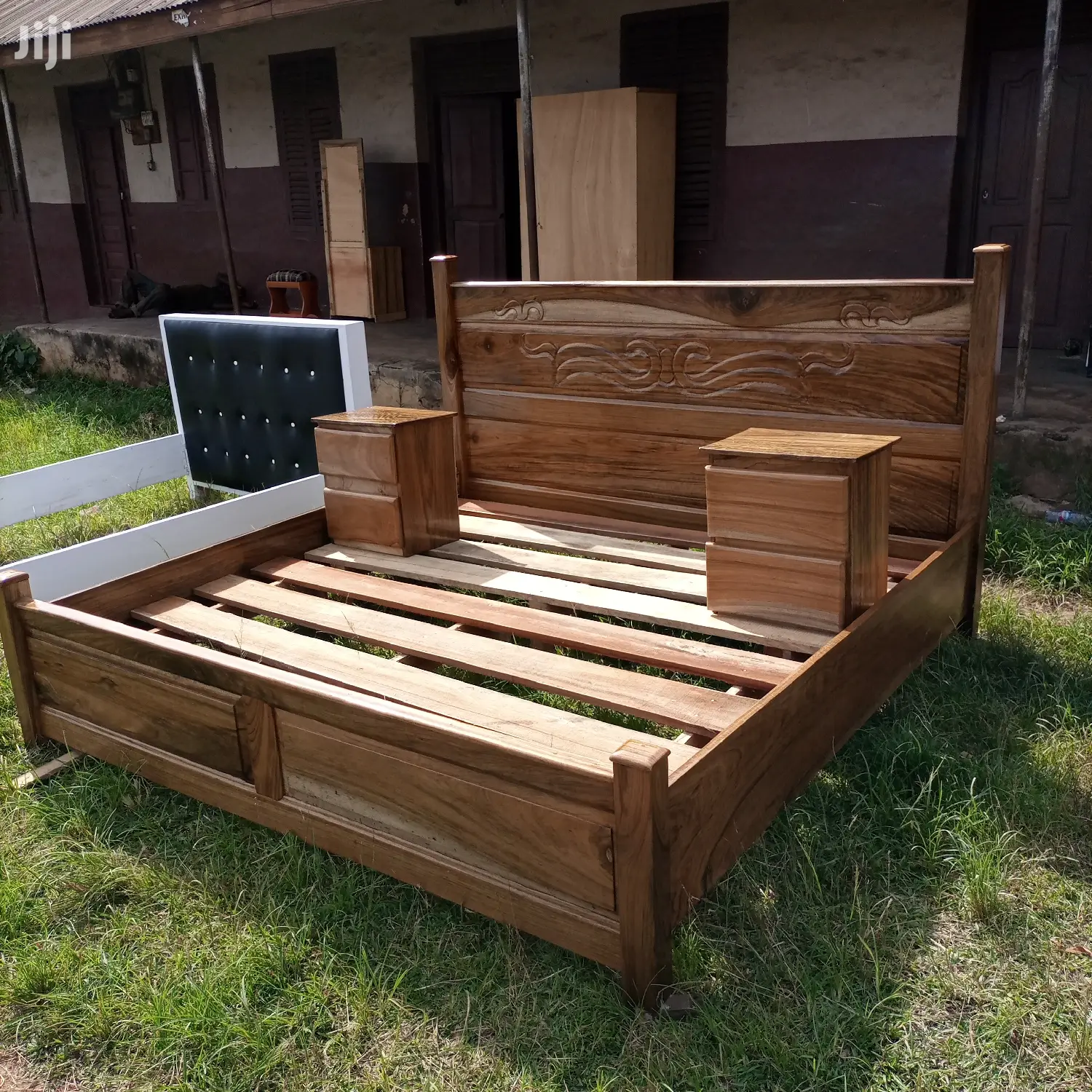 All Wood King Size Bed