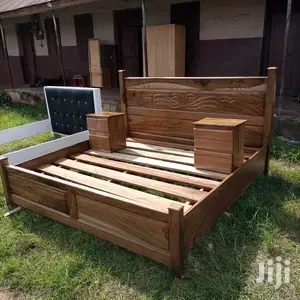 All Wood King Size Bed