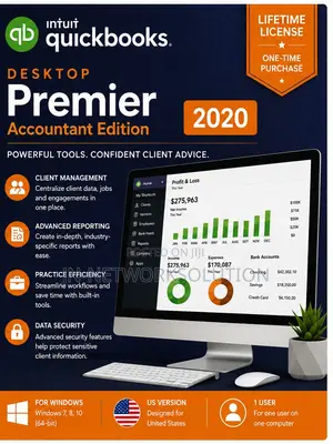 Intuit QuickBooks Desktop Premier Accountant Edition 2020 Lifetime