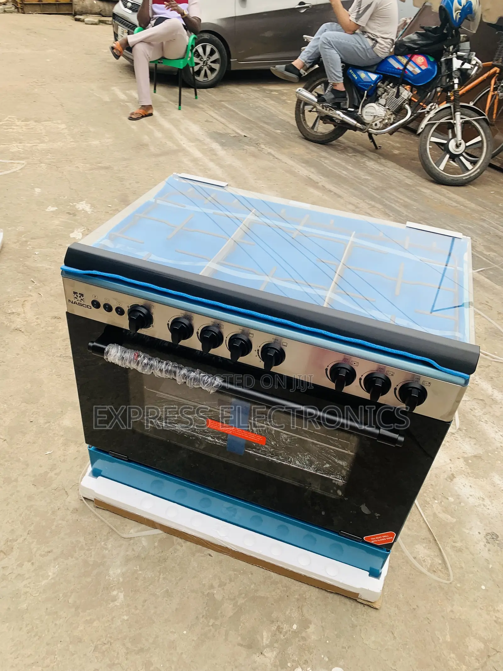 Place Your Order for Nasco Gas Cooker 5burner 60/90 Sliver Oven