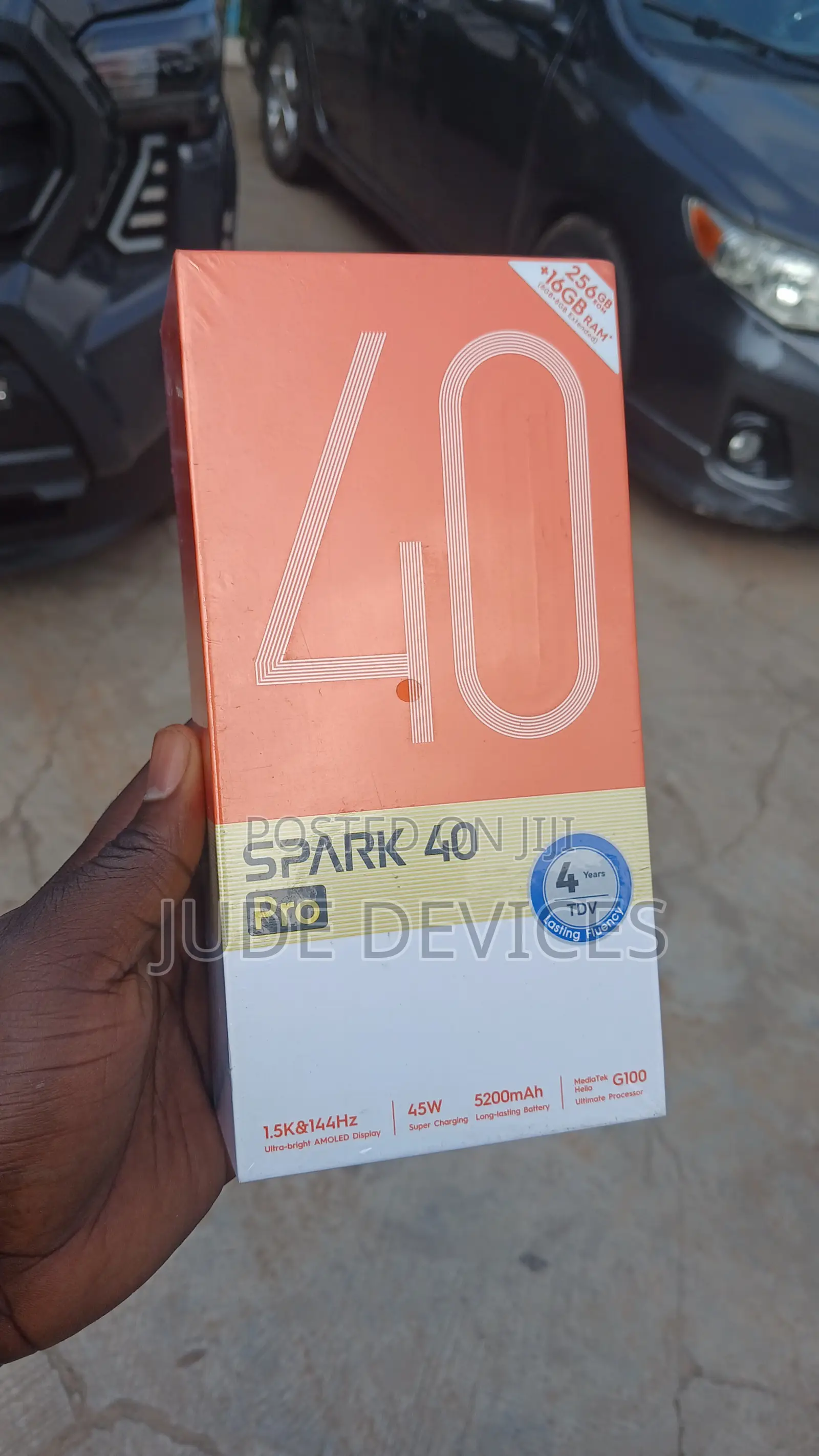 New Tecno Spark 40 Pro 256 GB Black