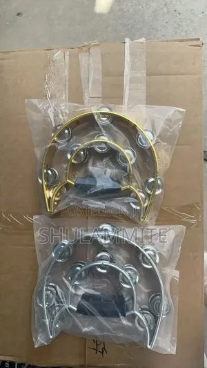 Silver and Gold Tambourine