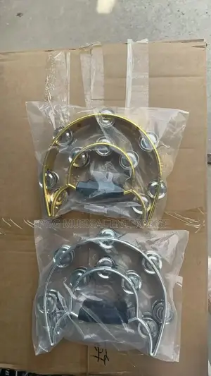 Silver and Gold Tambourine