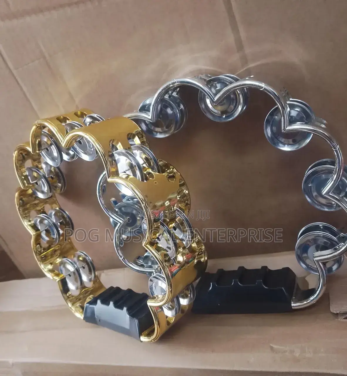 Silver and Gold Tambourine