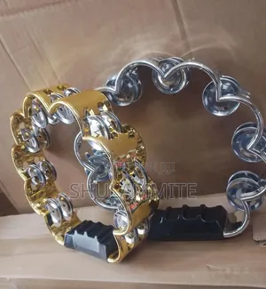 Silver and Gold Tambourine
