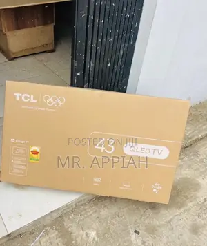 Premium Design TCL 43” Qled Android Smart TV(Black)2025 Model 