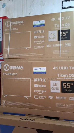 Sigma 55-Inch Qled Uhd Smart TV Tizen Os Powered by Samsung