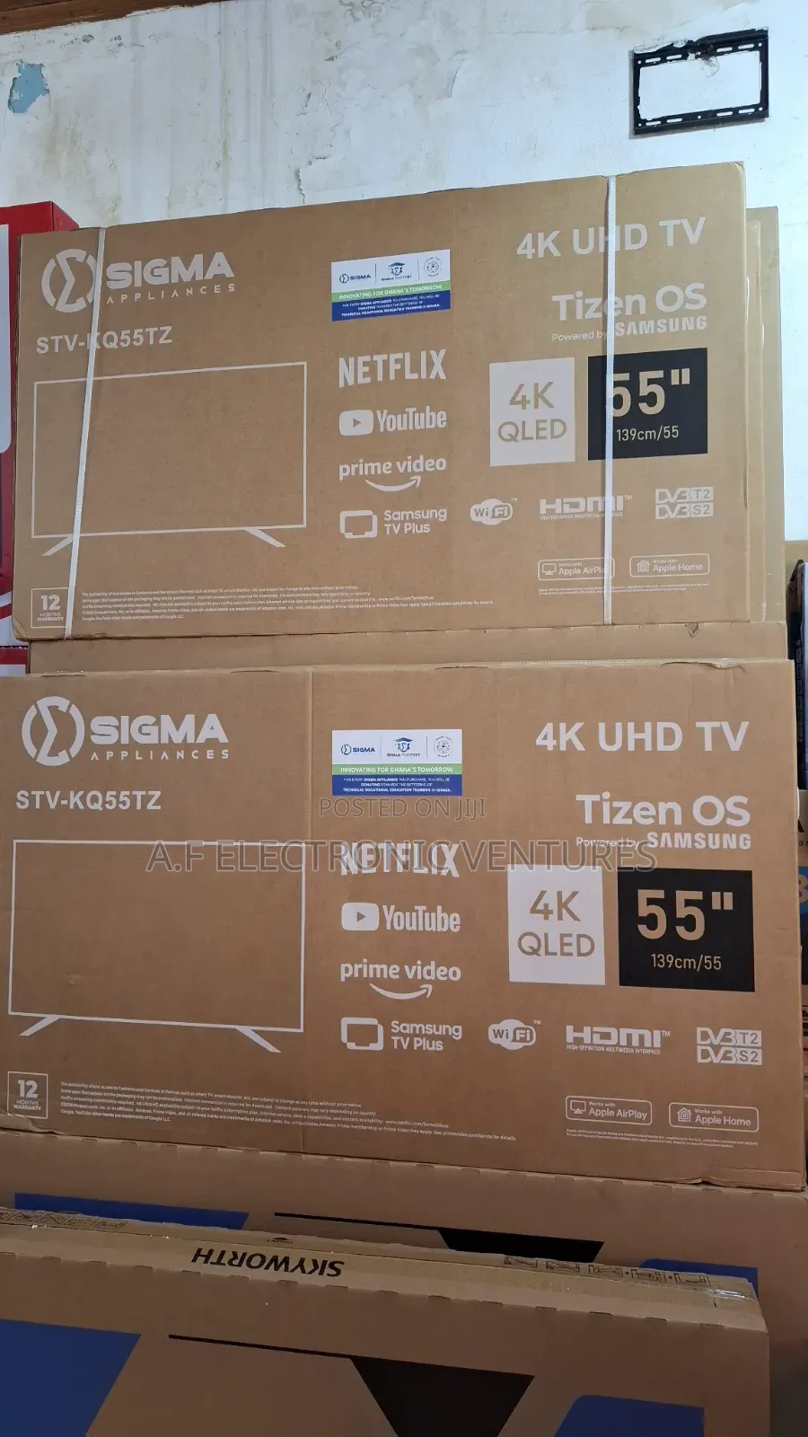 Sigma 55-Inch Qled Uhd Smart TV Tizen Os Powered by Samsung