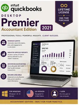 Intuit QuickBooks Desktop Premier Accountant Edition 2021 Lifetime