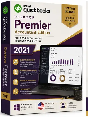 Intuit QuickBooks Desktop Premier Accountant Edition 2021 Lifetime