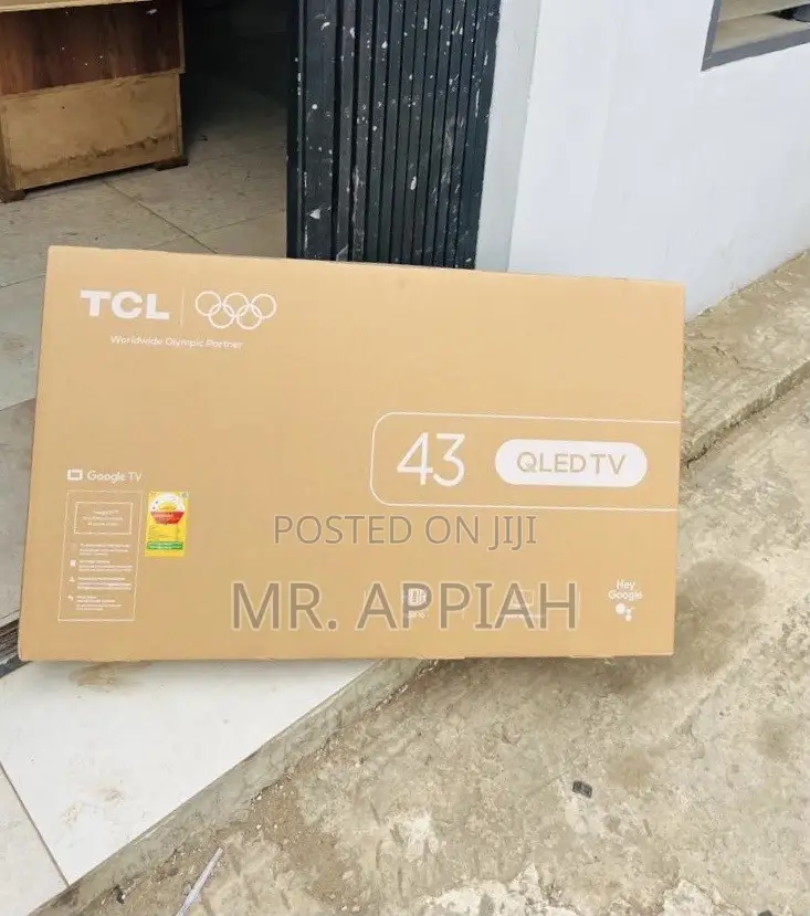 Efficient Quality TCL 43” Qled Smart Satellite Android TV(2025)