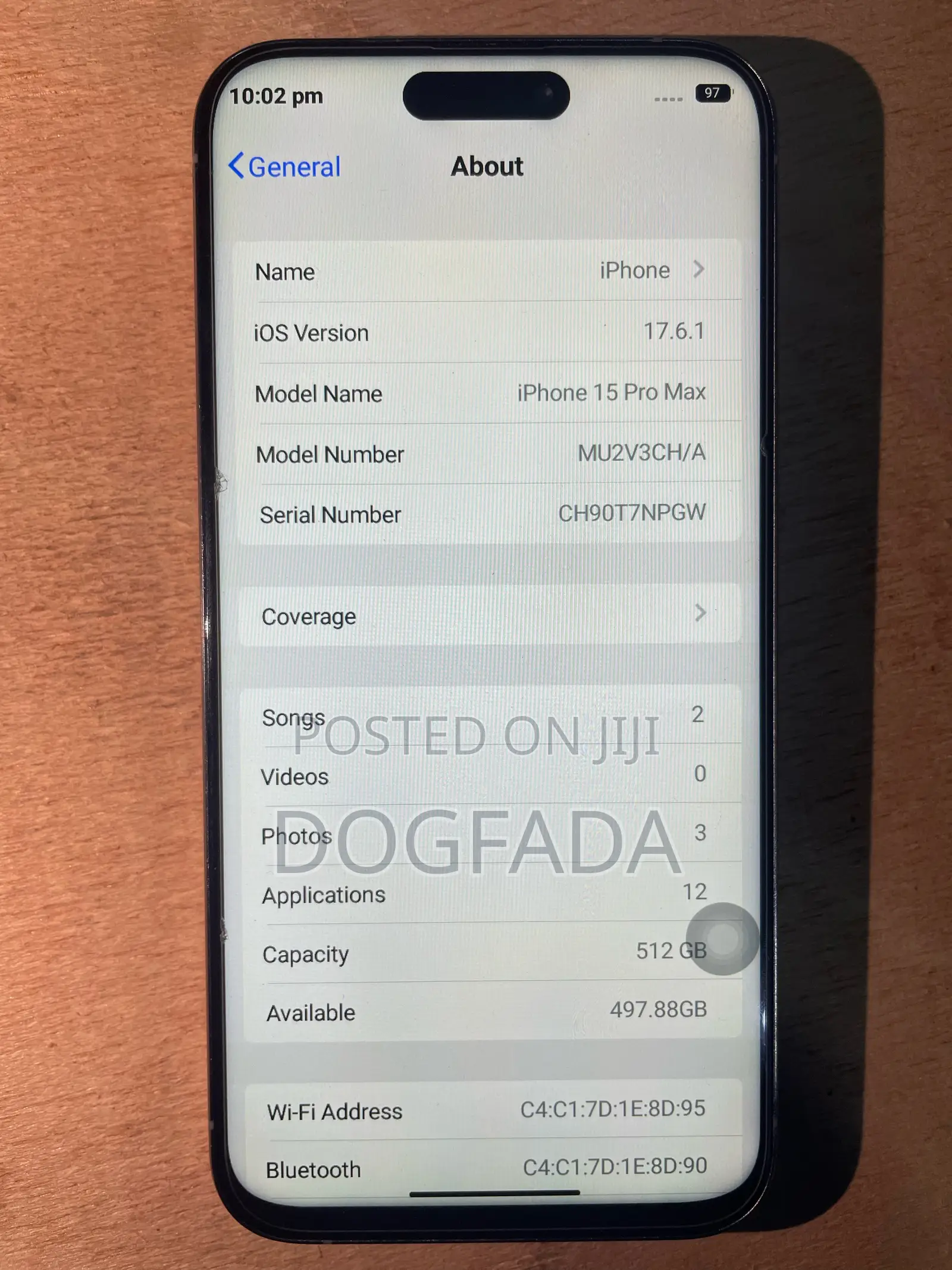 Apple iPhone 15 Pro Max 512 GB Gray