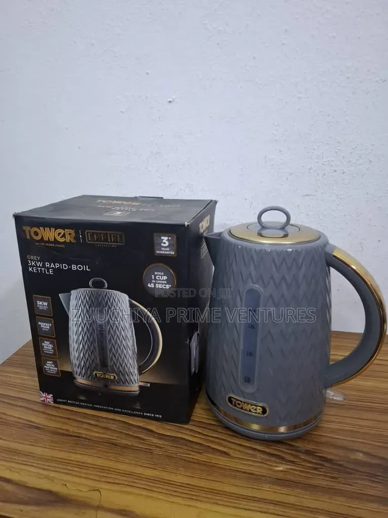 Tower Empire Grey 1.7 L Kettle From Uk 