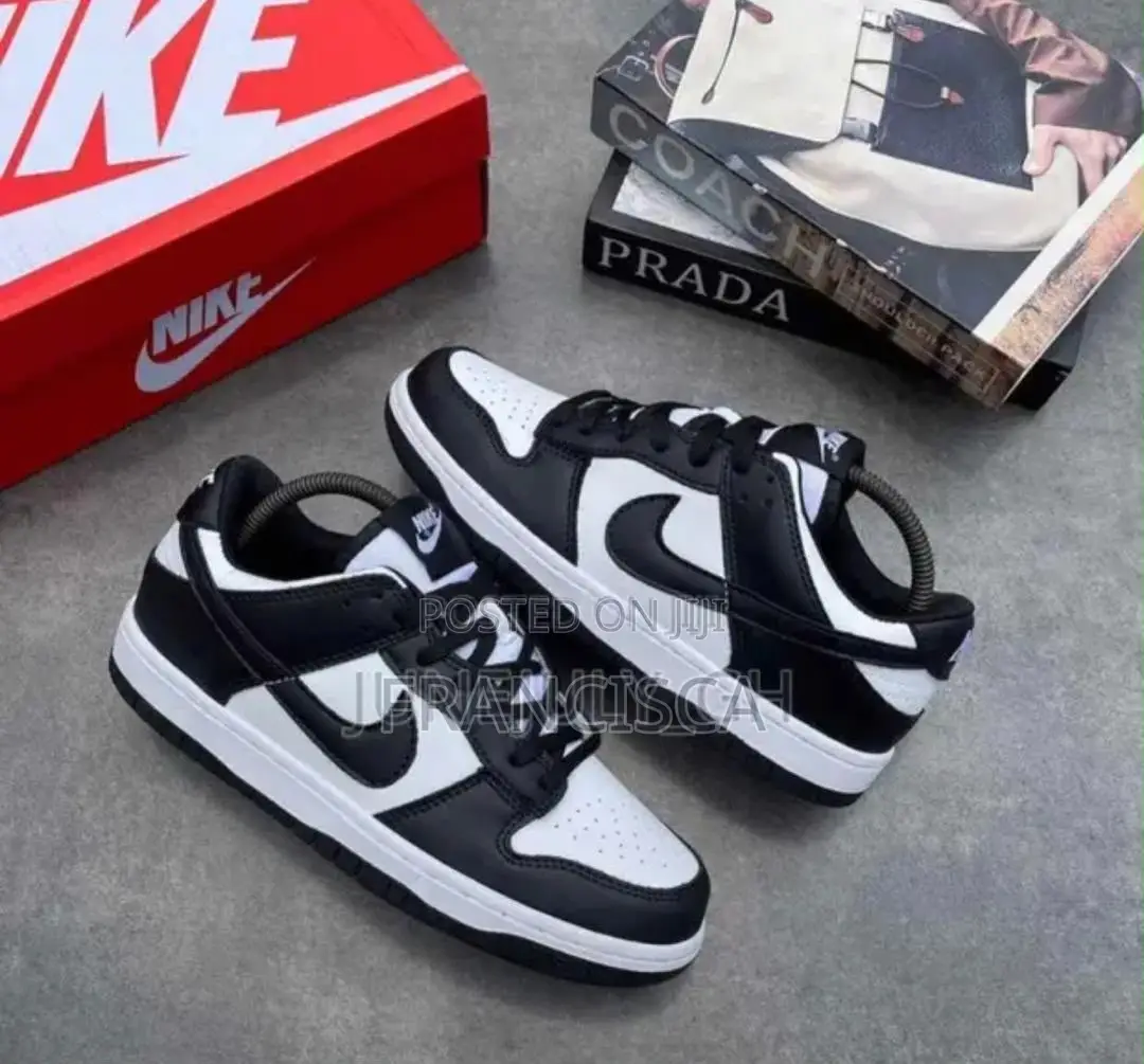 Blue White/Black White Nike-Style Sneakers – Stylish Trendy