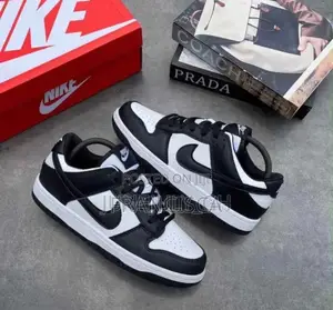 Blue White/Black White Nike-Style Sneakers – Stylish Trendy