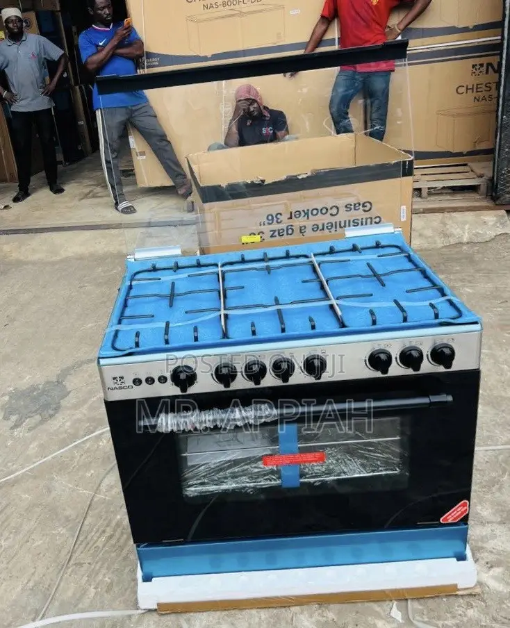Buy Nasco 5 Gas Burner With Oven Grill(Black) 