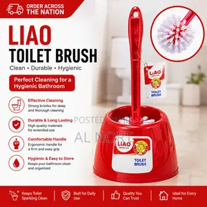 LIAO Toilet Brush With Holder – Red