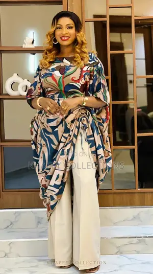 Chic Boubou+ Wide Leg Pants Set