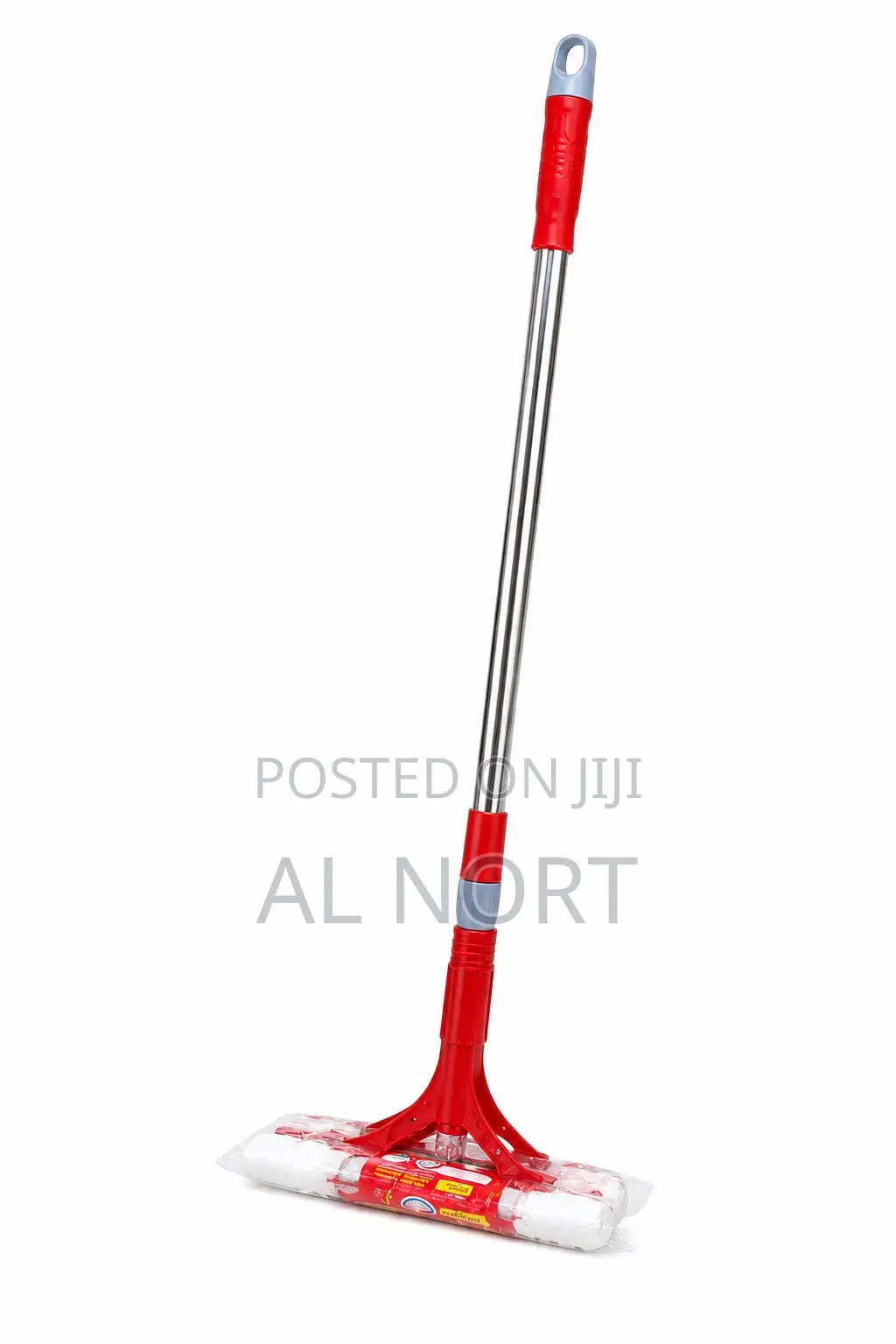 Long Handle Floor Cleaning Mop – Red Silver