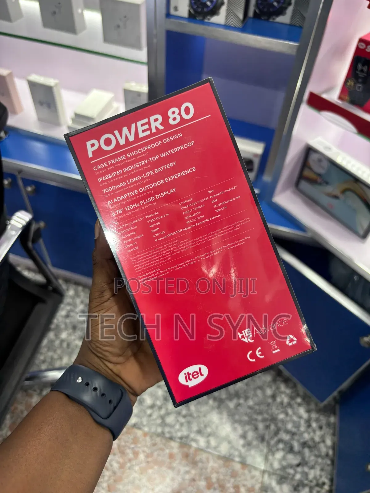 New Itel Power 80 128 GB Black