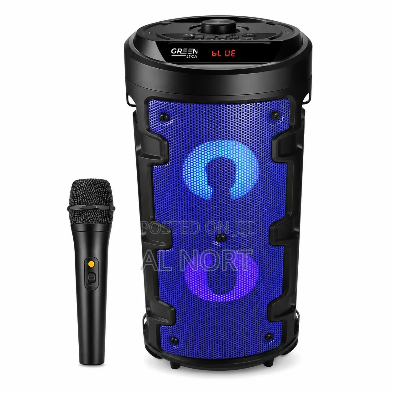GREEN LYCA Portable Bluetooth Speaker – Wireless 5.0 – RGB Lighting