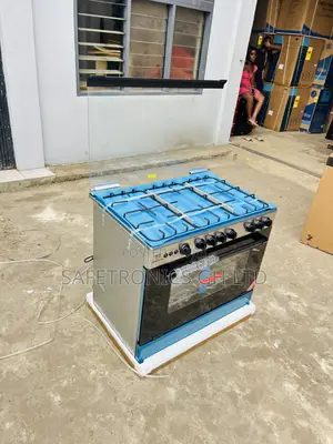 Essential Nasco 5 Burner Gas Cooker With Grill 90x60cm