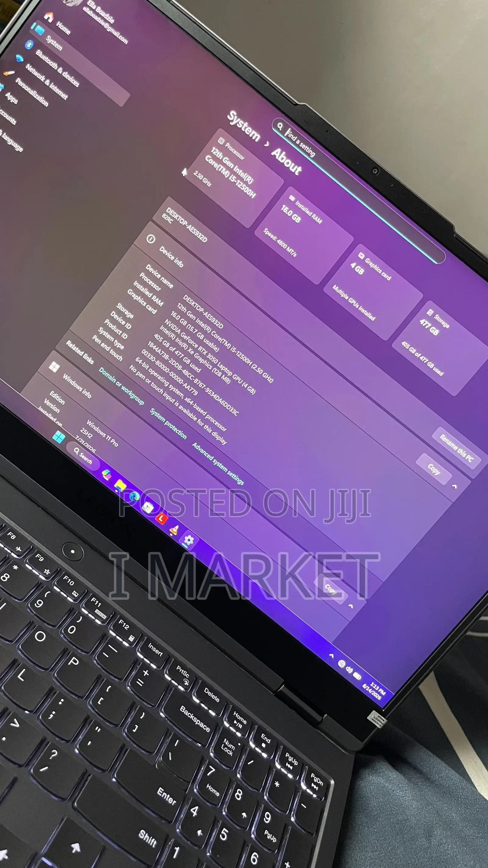 Laptop Lenovo Legion 5i 16GB Intel Core i5 SSD 500GB